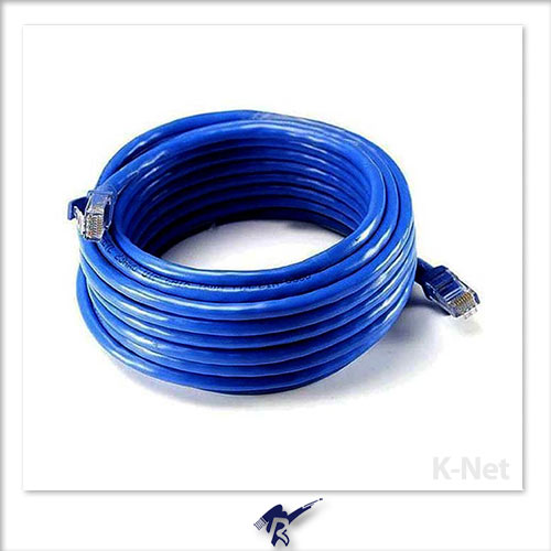 کابل شبکه کِی نِت CAT6 SFTP مدل K-NCP6S150 - طول 15 متر