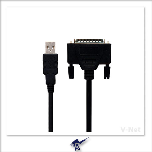 کابل تبدیل USB به پارالل وی نِت مدل V-CU202515 طول 1.5 متر