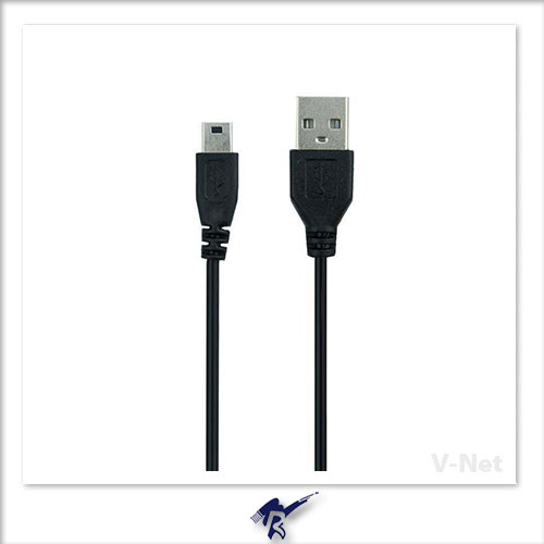 کابل Mini USB به USB وی نِت مدل V-CU5P2015 طول 1.2 متر