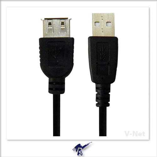 کابل افزایش طول USB 2.0 وی نِت مدل V-CUE20006 طول 60 سانتی متر