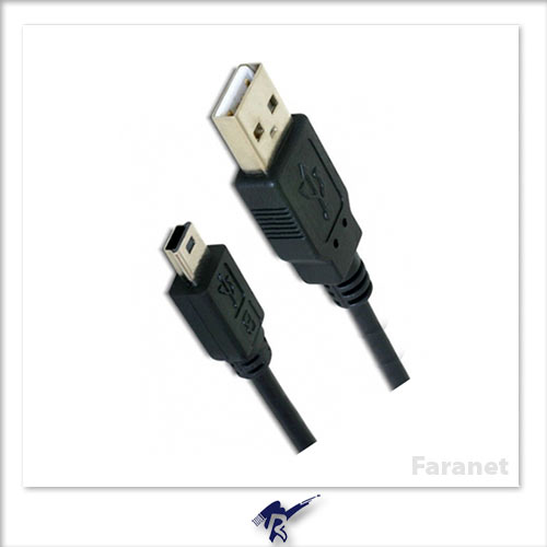 کابل USB 2.0 به MINI USB 5 Pin فرانت (دوربین) - 1.5 متر