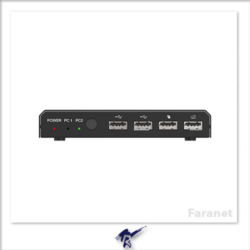 سوئیچ کی وی ام HDMI2.0 دو پورت فرانت FN-K221
