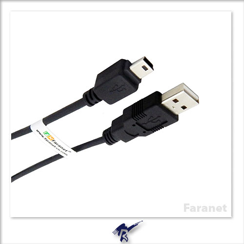 کابل USB 2.0 مینی 5 پین فرانت 30 سانتیمتر