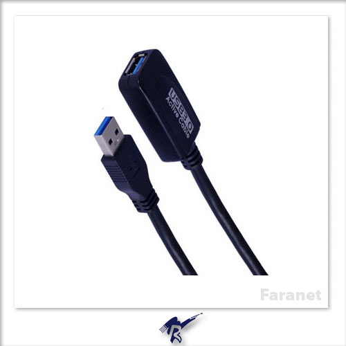 کابل USB 3.0 افزایش طول 5 متری (اکتیو) فرانت