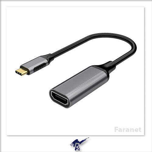 مبدل TYPE C به USB3.0 و HDMI فرانت FN-UC2HU300