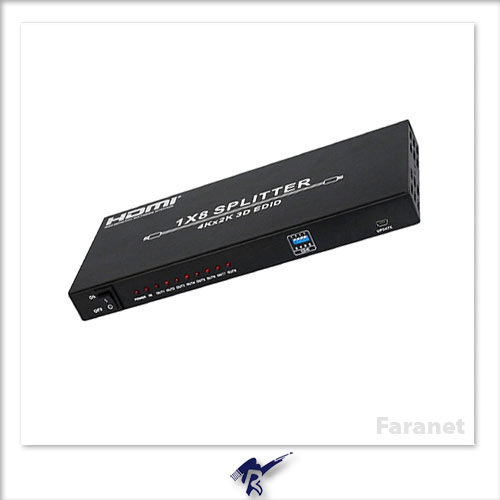 اسپليتر 8 پورت HDMI فرانت با قابليت EDID
