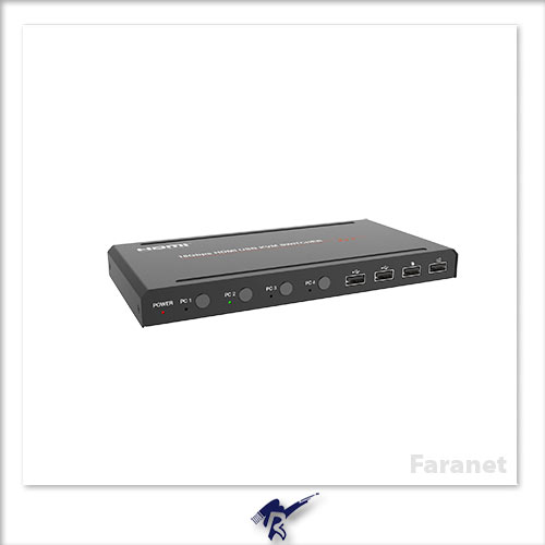 سوئیچ KVM HDMI2.0 چهار پورت فرانت -FN-K241