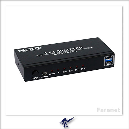 اسپليتر 4 پورت HDMI فرانت با قابليت EDID