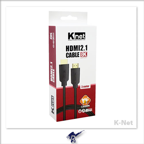 کابل 2.1 HDMI کی نت 8K مدل K-CH210030 طول 3.0 متر