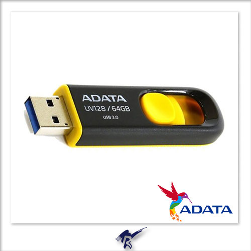 فلش مموری ای دیتا مدل ADATA DashDrive UV128 ظرفیت 64 گیگابایت