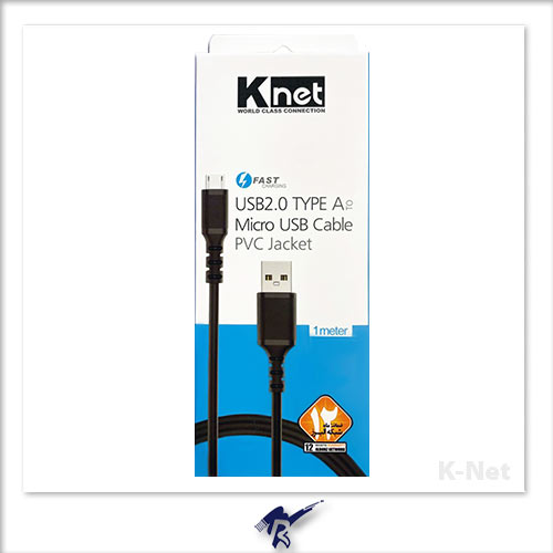 کابل شارژ Micro USB کی نت مدل K-CUAM2M10 طول 1 متر